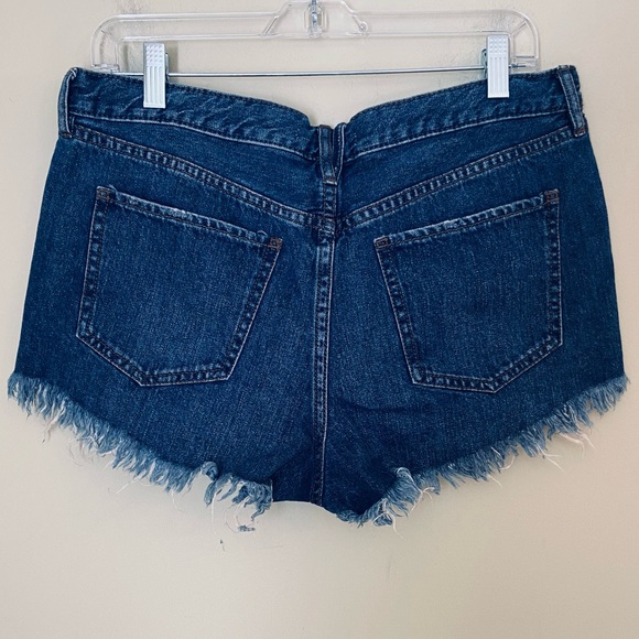 Free People We The Free Good Vibrations High Rise Cut Off Shorts Size 31 - Picture 7 of 10